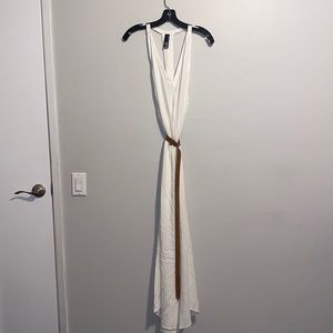 Lush white boho maxi
